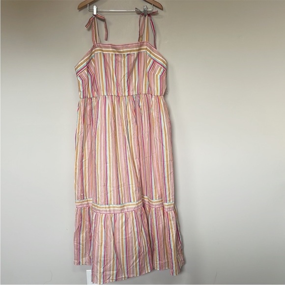 Lane Bryant Multicolor Striped Maxi Dress NWT - Picture 6 of 6